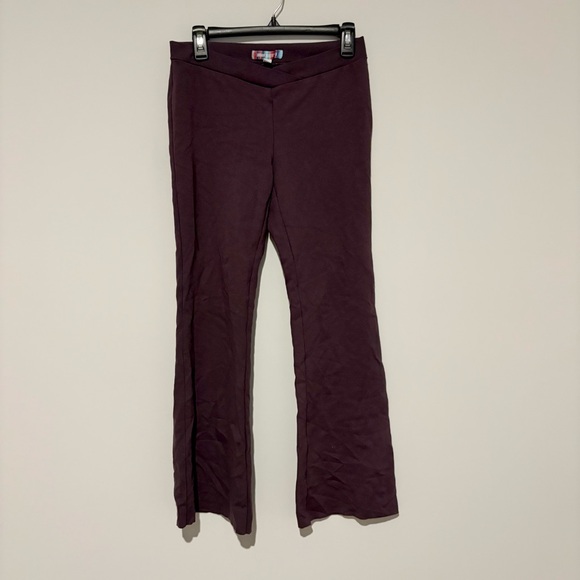 Urban Outfitters  crossover flare Trouser leggings deep purple size 8 - Picture 1 of 7